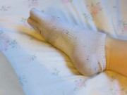 sexy little dirty white ankle socks