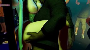 3d_animation - beauty lady fuck bbc at bar