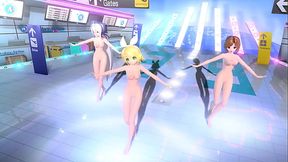 Kagamine Rin, Meiko, Haku Project diva Nude Mod Full Nude