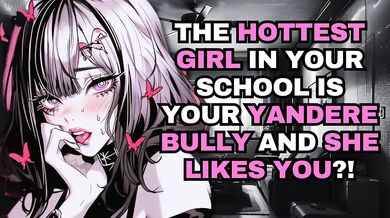 Yandere School Bully Babe Gushes Creampie From Blowjob Handjob