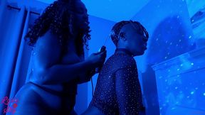 electrifying ebony goddess violet wand play