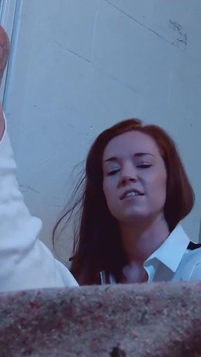 Iconic moment from &quot;Nymphomaniac Ginger Female Police woman Candi Fucks in Prison&quot;