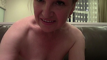 Mandy Blonde Amateur Granny Shows Big Tits & Pussy on Webcam