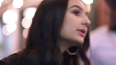 Hot brunette babe Eliza Ibarra is riding the biggest black cock of her life