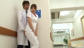 Japanese Nurse Seduced & F*cked Raw by Horny Patient - Clinic Threesome Gone Wild