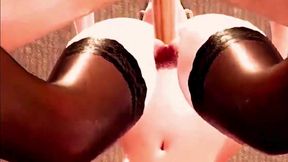 Cock-throbbing MILF slam fucking her big-tit clone, because why fuck less when you can fuck more