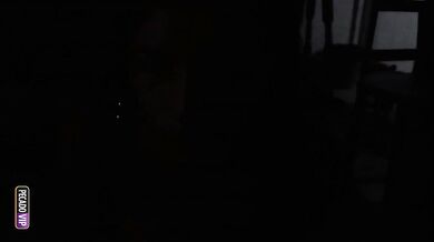 Slim neighbor deepthroats me while cuckold husband watches