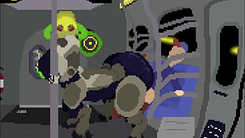 Orisa Takes The Subway by Shoestrang