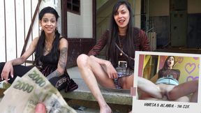 Authentic Czech gypsy slut takes it deep and gets cum on face for money