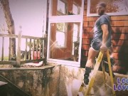 Getting Fucked on a Ladder