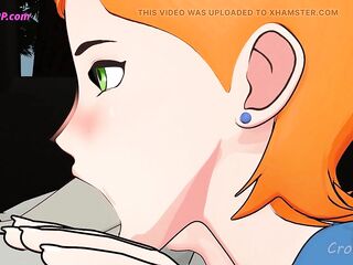 Gwen Helping Her Friend With Quick Oral-sex-job ( Parody Cartoon )