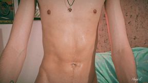 are you into drooling? watch me let my spit drip from my mouth onto my body and cock.