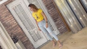 Mya Pleasure locked out & pees her pants! HIDEF MOV