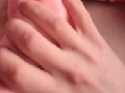 Philip playing with toy vagina