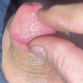 Playing with my 1 inch tiny micro cock