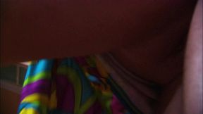 terri summers takes cumshot on tits after kitchen fuck