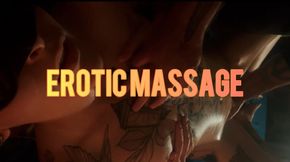 oiled up & blindfolded erotic massage leads to squirting