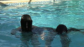 Wet Lesbian Swimming Pool Hair Fun With Katy Faery & Sorceress Morgana (HD 1080p MP4)