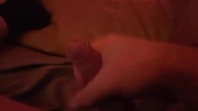 Lying on the Couch Playing with My Little Cock