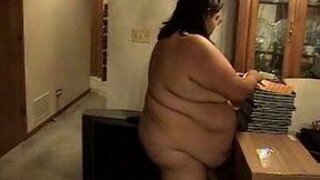 Extremly obese white trash all naked walking in my house