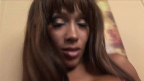 ebony cougar fucks and swallows massive black cock