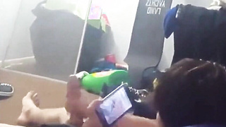 My Hottest Mate Lets Me Record Him Jacking His Ample Fuck-stick