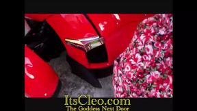 Cleo rides wild on a bike &mdash;  passion unleashed in motion