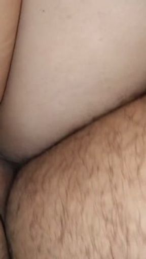 My friend rides my cock desperately