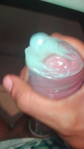 Filling the condom