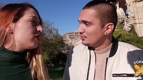 Spanish Beauty gets pounded in front of her man