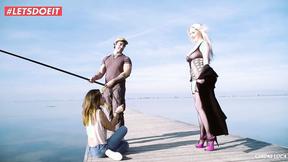 ”Big Tits Blonde Fucks A Hottie's Lover Right In Front Of Her - pornhd”