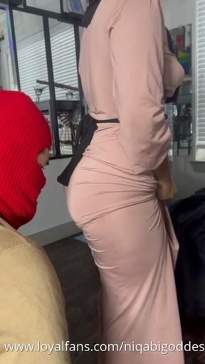 Worship my clothed Hijabi Ass
