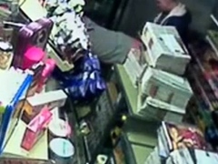 Str8 caught fucking on security camera in store