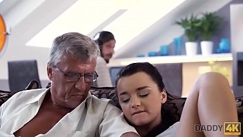 DADDY4K  Erica Black has wild sex with BF's dad behind her back
