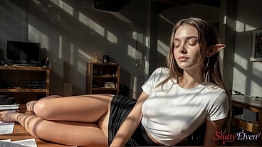 I fucked my elf sister, a streamer, on live TV [AI]