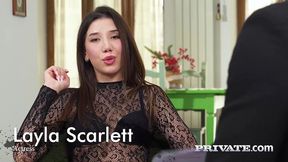 layla scarlett fucks the journalist in a savage interview with anal