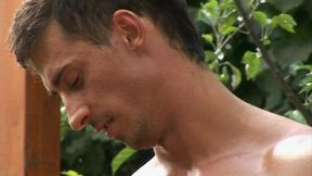 Young Hung Muscle Lovers Get off Together Outdoors and Blast Thick Cumshots on Each Other