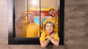 Drive-thru workers Vincent Revero and Nico Scooby fuck