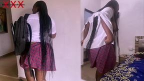 I CONVINCED A BIG ASS GIRL TO SKIP CLASSES AND VISIT ME SO THAT WE CAN FUCK. FINAL PART SHOWING ON RED