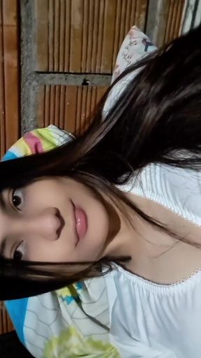 In the Morning in a Tent with a 20-year-old Girl