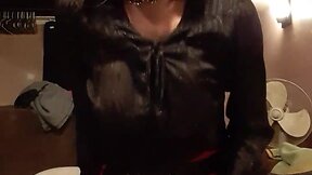 Wild Solo Sissy Trans Video: Big Dildo, Big Tits, Blowjob & Explosive Orgasm!