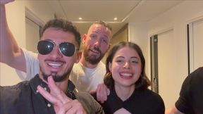 Valentino Roca and Friends Give a Latina a Post-Party Creampie and Squirt