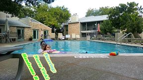 BBW Nurse Vicki Play Time in the Pool with Handsome Harry