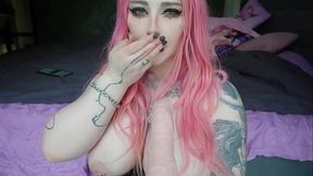 Beautiful MILF gets fucked hard in mouth and creampied on face and big tits