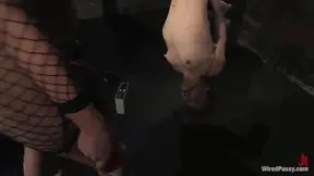 Madison Redhead Gets Strap-On Boned in Hot BDSM Lesbian Scene