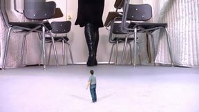 Giantess Teacher crush tiny man