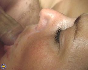 Curvy big ass stepmom having a threesome