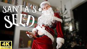 Santa's Seed - FtM Bad Santa Jaq Quicksilver Trades Nice List Status for a Festive Blowjob - POV dom