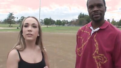 Shy girl picked off the street to fuck with a black agent