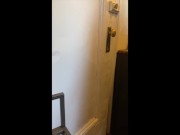 Dick Slip in Torn Boxers During Delivery